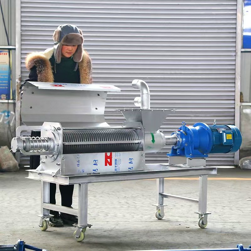 Automatic Poultry Manure Drying and Biogas Slurry Solid Liquid Separator Machine New Invention for Home Use Industries