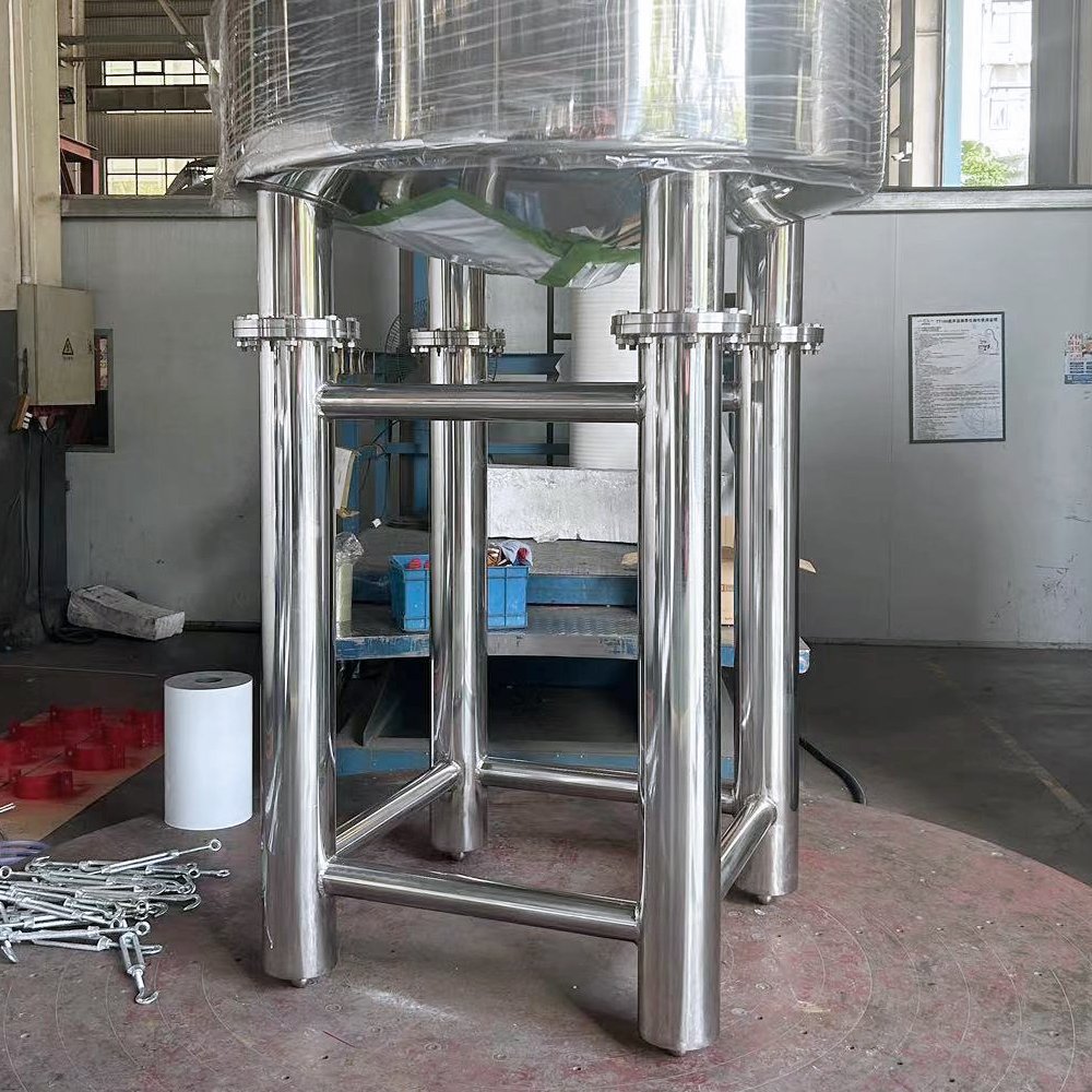high quality custom 5T large capacity stainless steel mixing tank aseptic tank pressure vessel water oil
