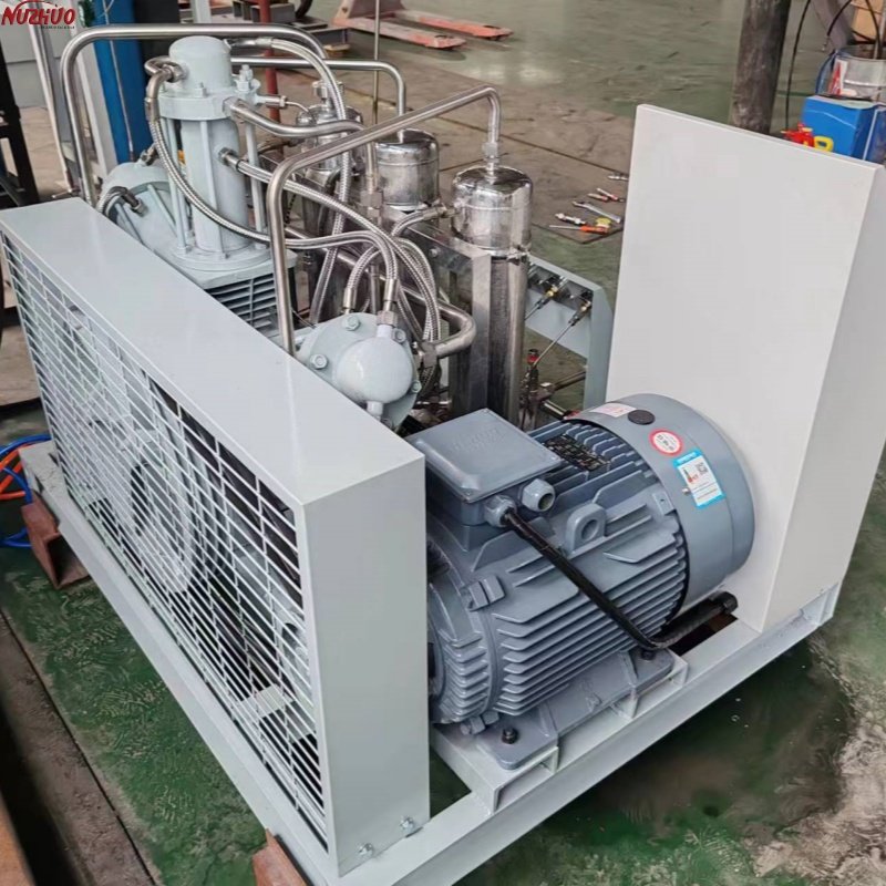 NUZHUO O2 N2 Gas Cylinder Filling Low Maintenance 3-30nm3/h 150bar Oxygen Nitrogen Compressor Booster