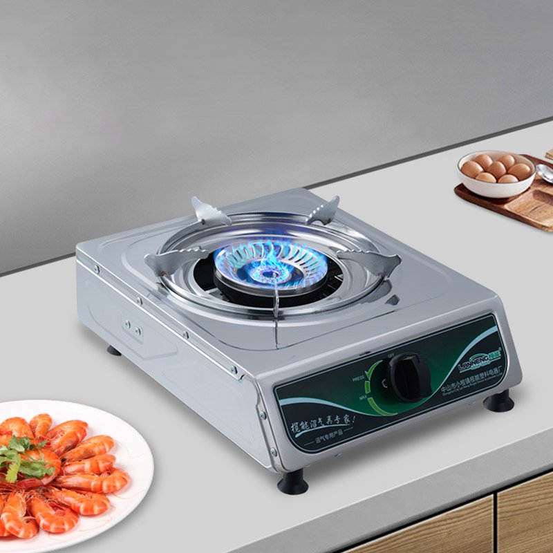 Hot Sale Wholesale Price Electronic Single Methane Burner Stove Stainless Steel Biogas Burner Stove