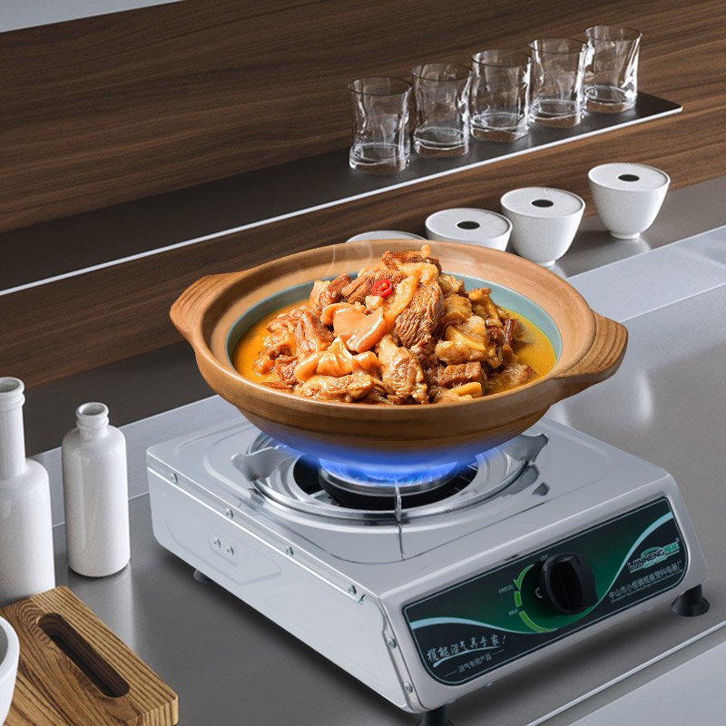 Hot Sale Wholesale Price Electronic Single Methane Burner Stove Stainless Steel Biogas Burner Stove