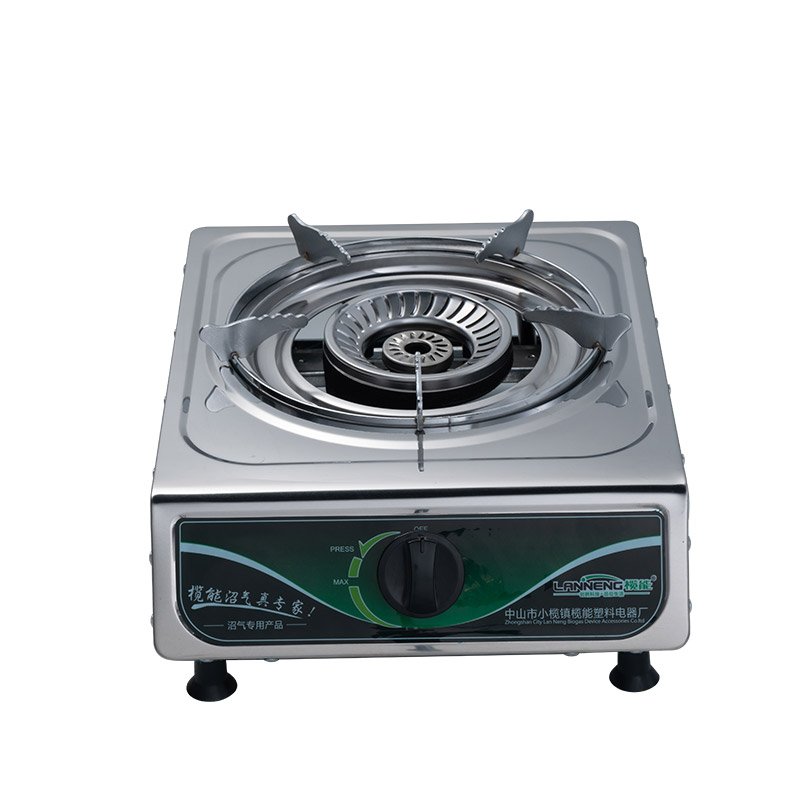 Hot Sale Wholesale Price Electronic Single Methane Burner Stove Stainless Steel Biogas Burner Stove