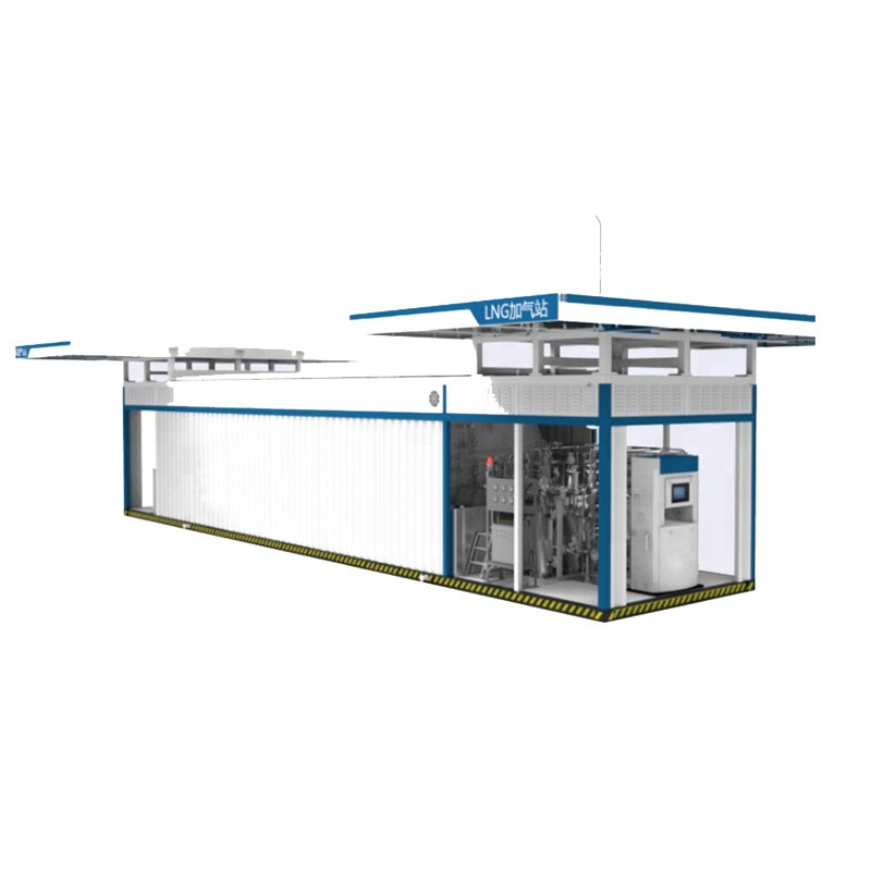 Mobile LNG dispenser with biogas vehicles biogas dispenser