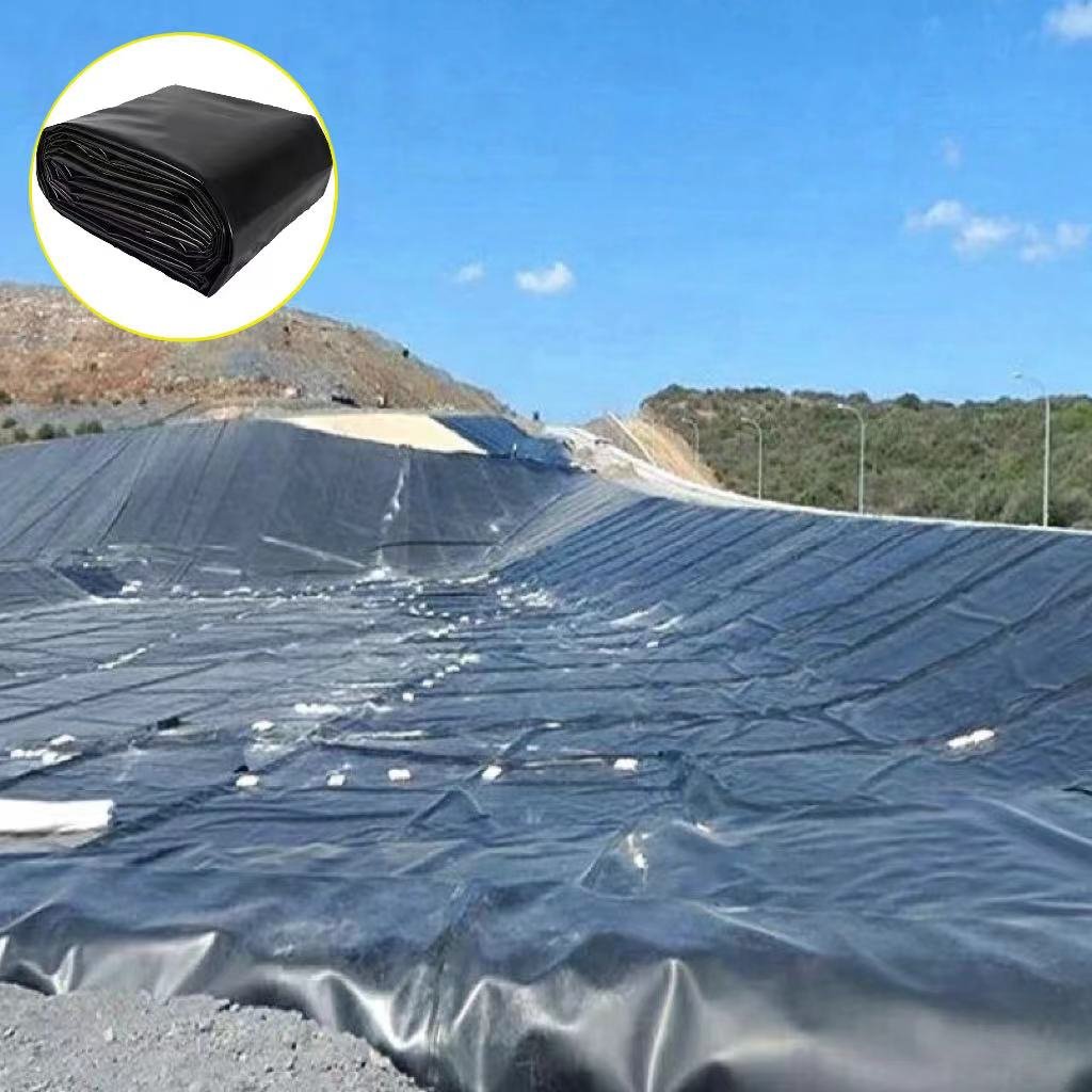 1.5mm urban construction HDPE geomembrane pig farm biogas pool oxidation pond sewage pool regulating pool