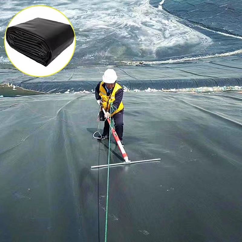 1.5mm urban construction HDPE geomembrane pig farm biogas pool oxidation pond sewage pool regulating pool