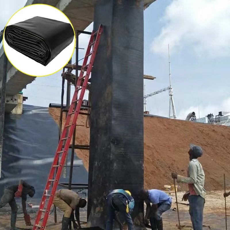 1.5mm urban construction HDPE geomembrane pig farm biogas pool oxidation pond sewage pool regulating pool