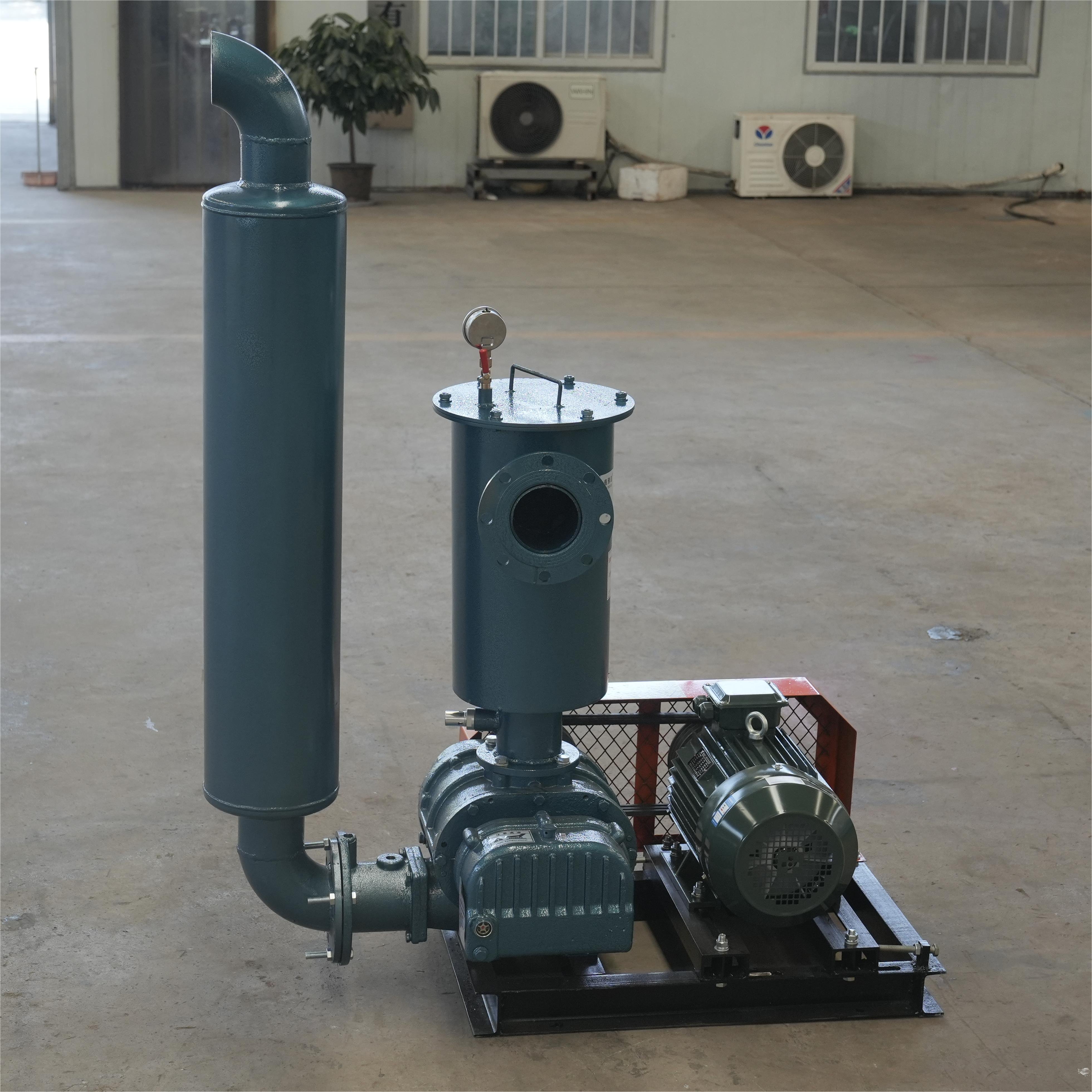5hp Biogas Industrial Air Compressor Vacuum Pump Roots Blower For Aquaculture Fish Shrimp Pond Farming Aeration