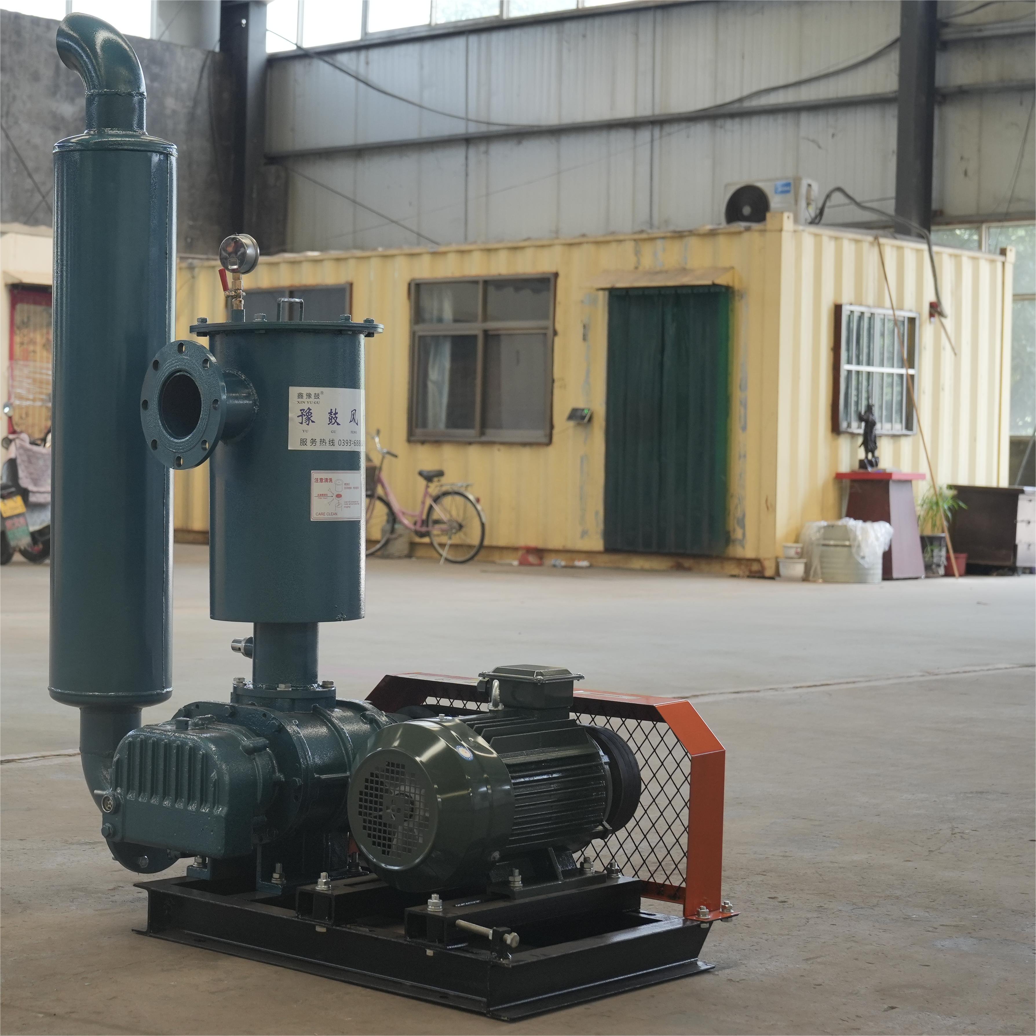5hp Biogas Industrial Air Compressor Vacuum Pump Roots Blower For Aquaculture Fish Shrimp Pond Farming Aeration
