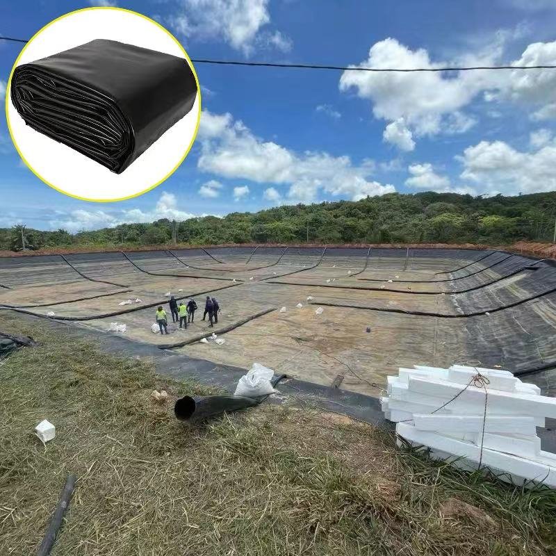 The Construction of The Biogas Digester Project in The Farm Breeding Farm Adopts 1.0mm1.5mm 100% Brand New HDPE Geomembrane Film