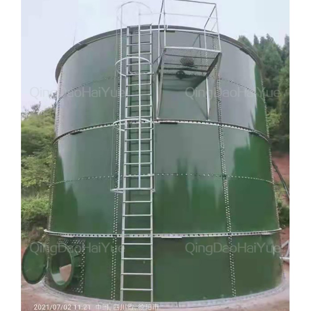 Hot sale Industrial waste water treatment tank glass fused to steel material bolted tank