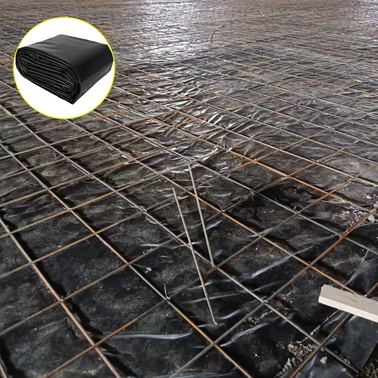 Export Zambia Oxidation Pond Biogas Pool Sewage Treatment 1.0mm 1.5mm HDPE Geomembrane Lining