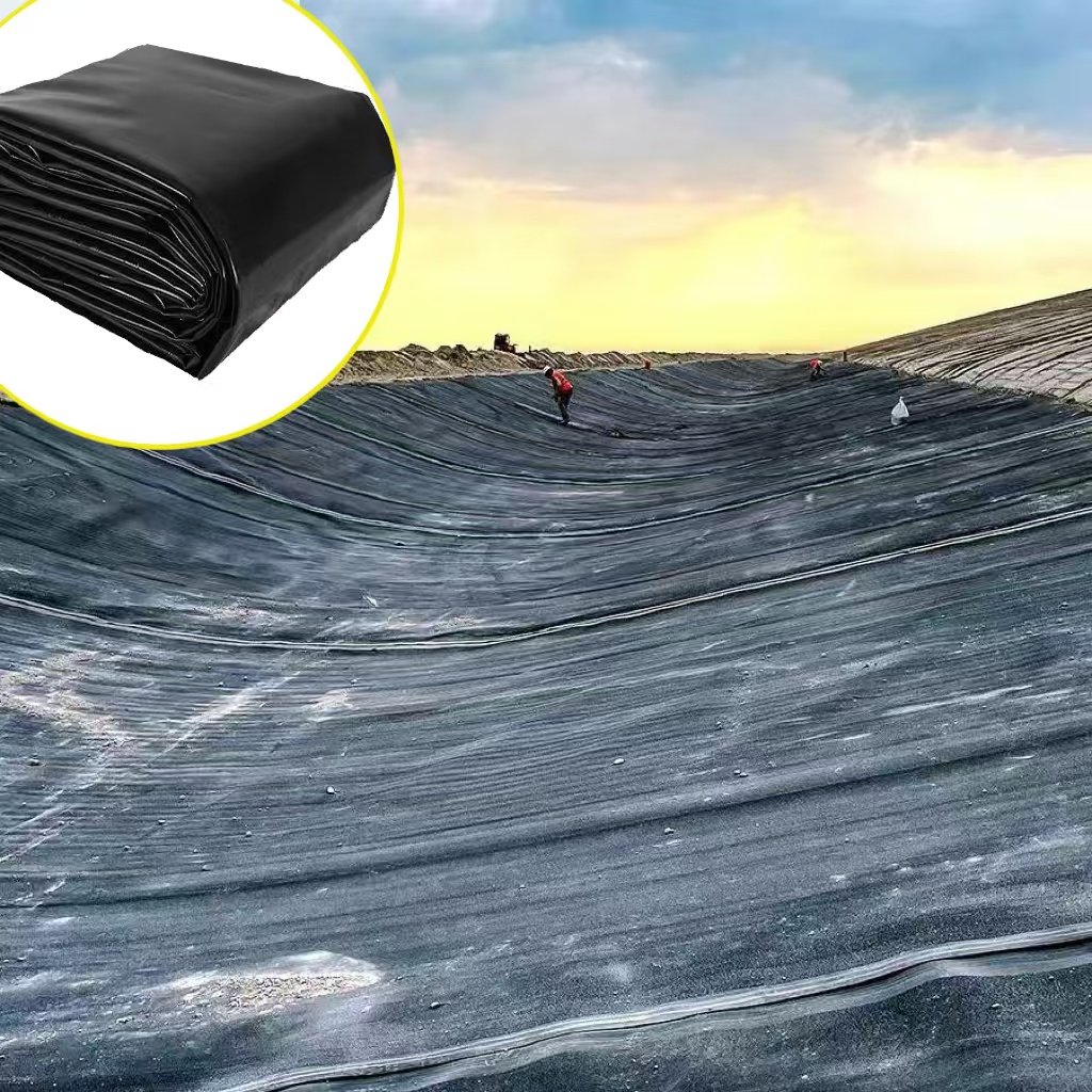 Export Zambia Oxidation Pond Biogas Pool Sewage Treatment 1.0mm 1.5mm HDPE Geomembrane Lining