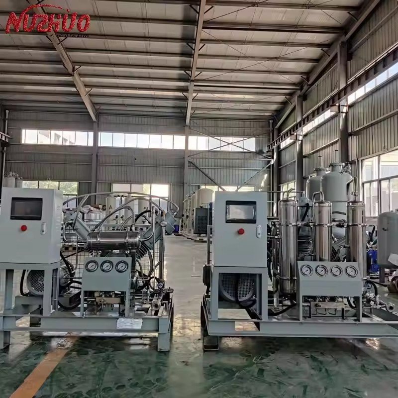 NUZHUO Durable 150/200bar O2 N2 Booster Compressor Cutting-edge Cylinder Fill Machine Safe Gas Compressor