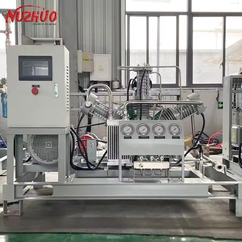 NUZHUO Durable 150/200bar O2 N2 Booster Compressor Cutting-edge Cylinder Fill Machine Safe Gas Compressor