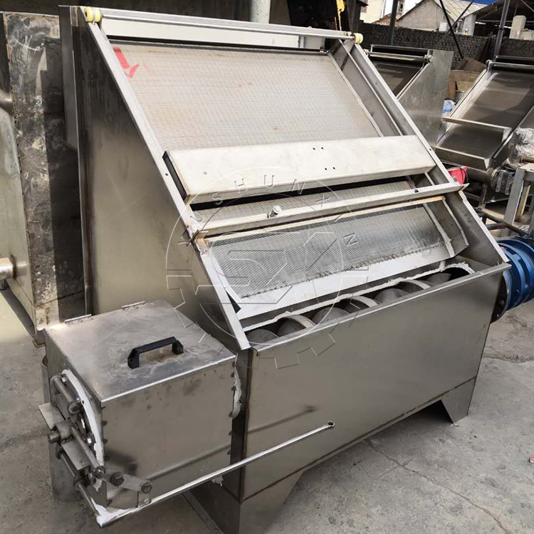 Inclined screen solid-liquid separator, animal manure/sludge dewatering equipment, organic fertilizer production equipment