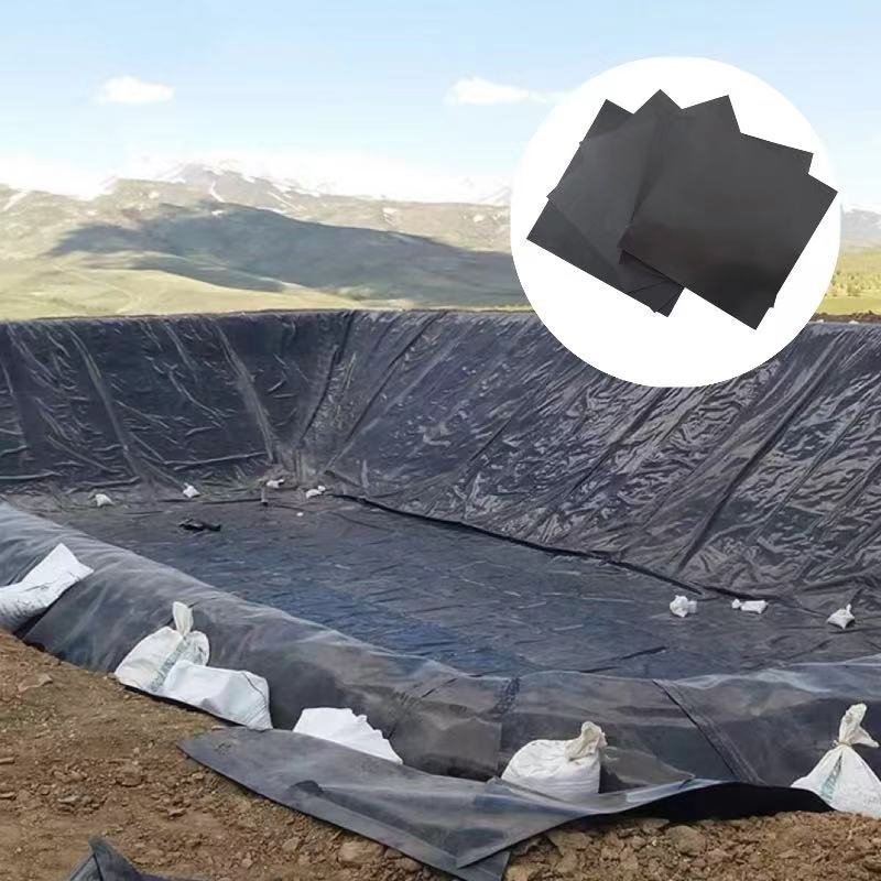 Large scale livestock biogas digester black geomembrane film and corrosion-resistant HDPE anti-seepage film