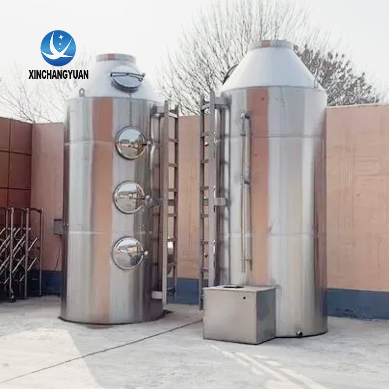 SO2 SO3 from biogas Spray Tower Air pollution control industrial waste gas treatment equipment for chemical industry
