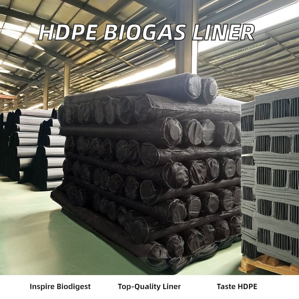 Portable HDPE Geomembrane Biogas Tank Lining 1.0mm Soft Biodigester for Outdoor Use