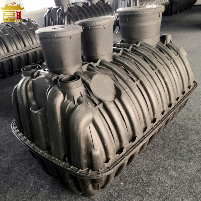 Household HDPE Three Chamber Biogas Septic Tank for Toilet System Sewage Treatment