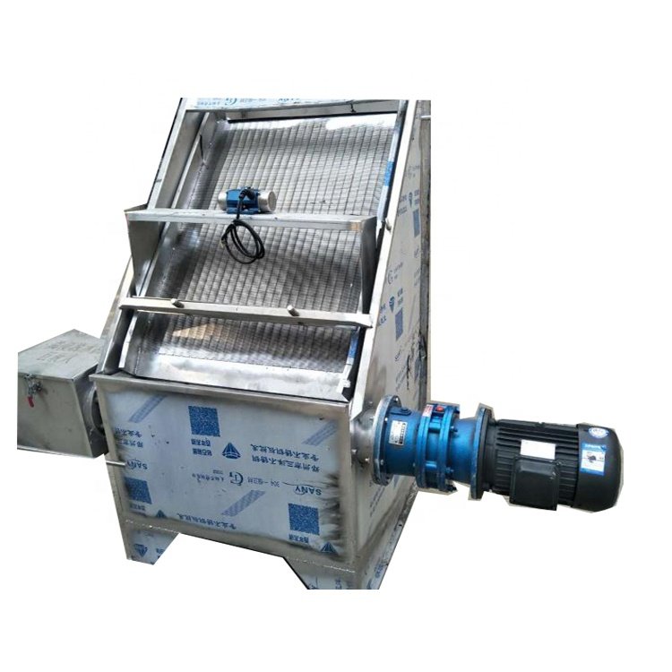 Inclined screen type poultry manure wet and dry separator machine Inclined screen type solid-liquid separator machine