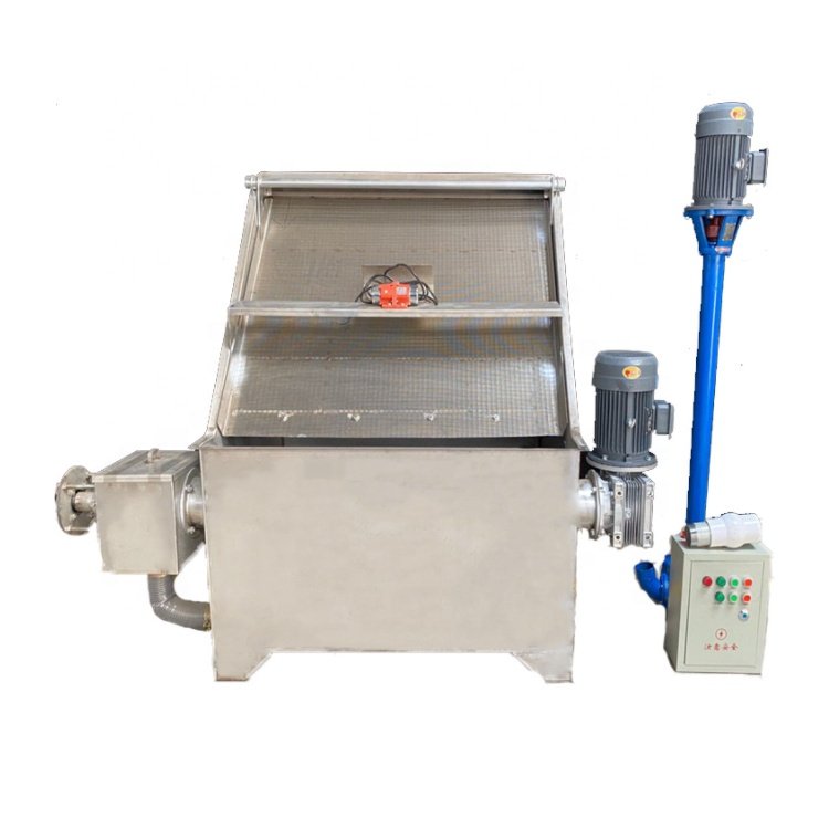 Inclined screen type poultry manure wet and dry separator machine Inclined screen type solid-liquid separator machine