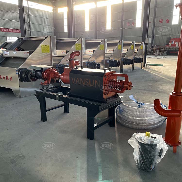 Agricultural Cow Dung Solid-Liquid Separator Manure Biogas Slurry Dewatering Machine