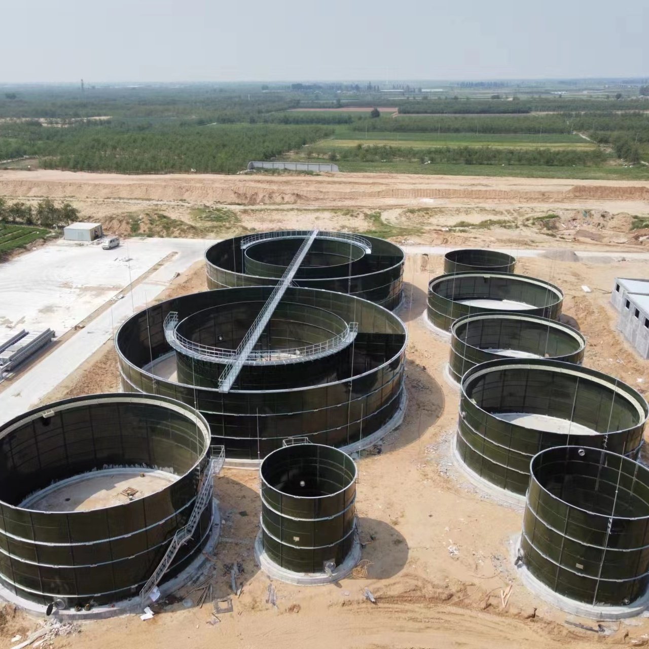 Scrubber tanks effluent treatment glass fused to steel tank
