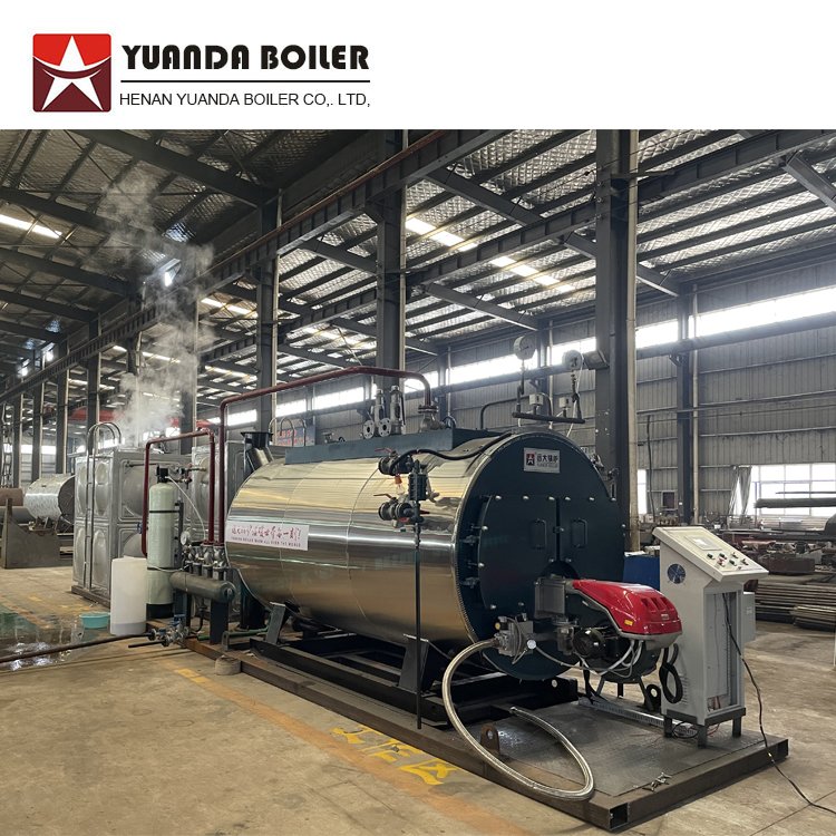 WNS1 1.5 2 3 4 5 6 8 10 12 15 20 tph Natural Gas diesel bunker Fuel Steam Boiler for food factory