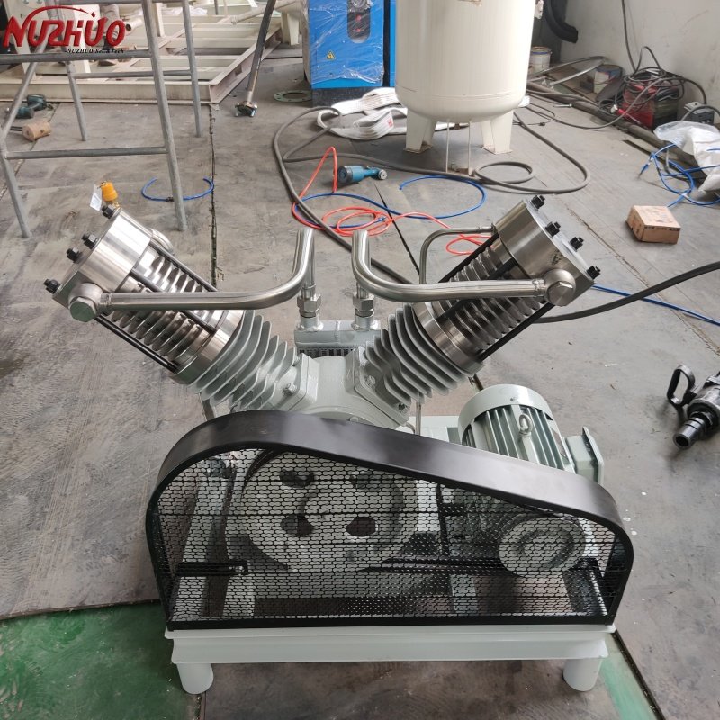 NUZHUO Best Selling 6-150bar Biogas N2 O2 Cylind Fill Compressor 3nm3/h-300nm3/h High Flow Oxygen Booster