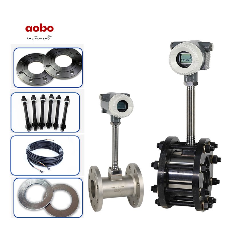 liquid gas saturated superheated steam biogas intelligent precession integrated vortex lpg flowmeter