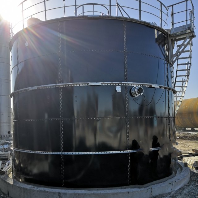 Industrial-Grade digester tank biogas energy power plant bsl enameled steel assembly tank for Large-Scale Projects