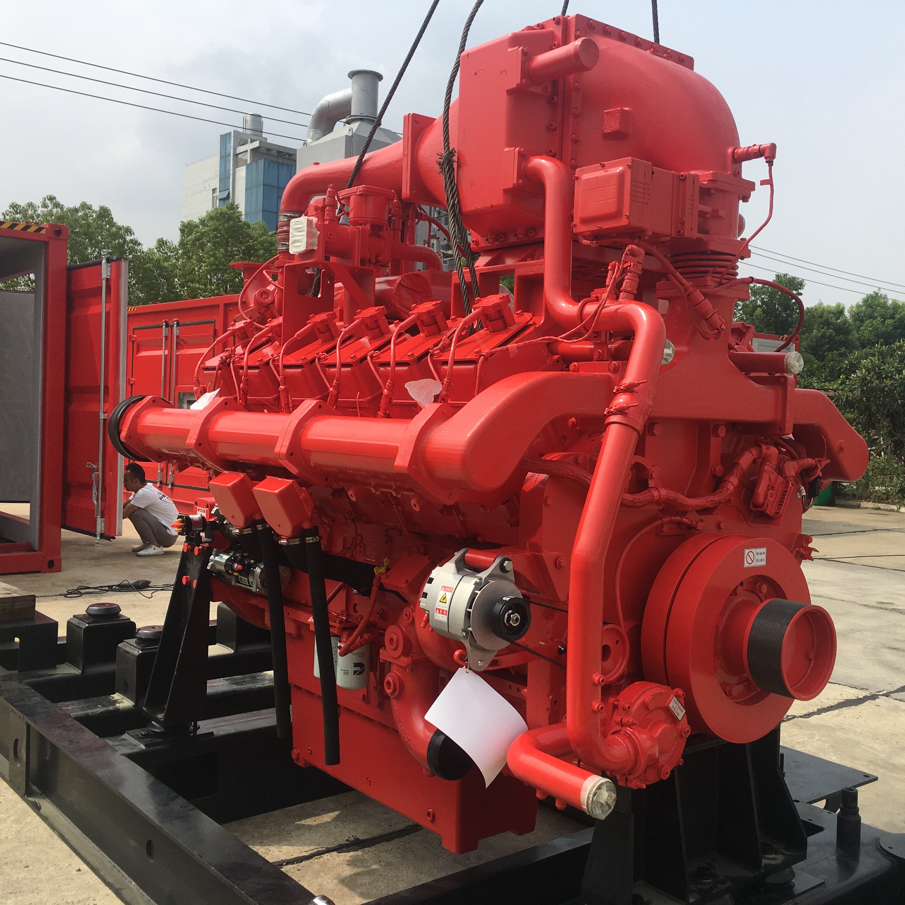 800kw Container generator set 700KW Natural Gas Engine genset methane biogas LPG CNG engine for generator set & water pump set