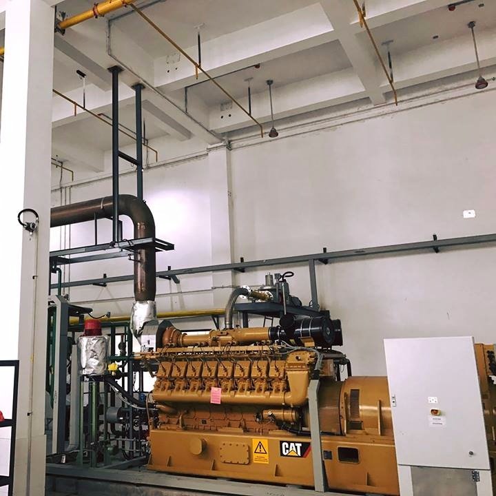 1mw to 2mw Continuous Running Program Natural Gas CNG LNG Biogas Generator with Cogeneration for Processing Plant