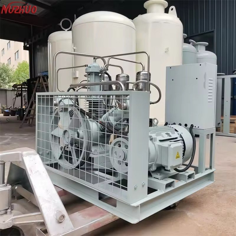 NUZHUO Lower CAPEX Oxygen Filling Machine Rapid Deployment Gas Booster Compressor for O2 Refilling Plant