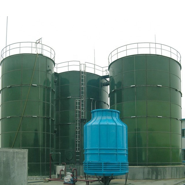 Biogas Mini Plant, Farm Animal Manure Biogas Treatment System, Enamel Tank Better Tank Concrete