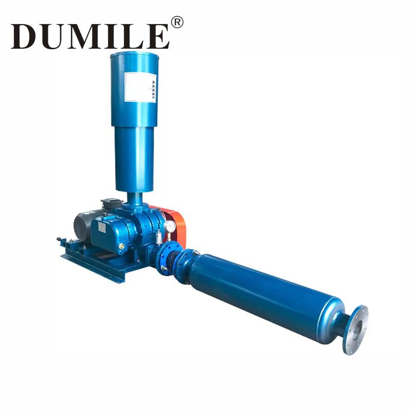 zhejiang New high efficiency three blade roots fan Best selling V-belt driving three lobes roots blower of bore 50mm