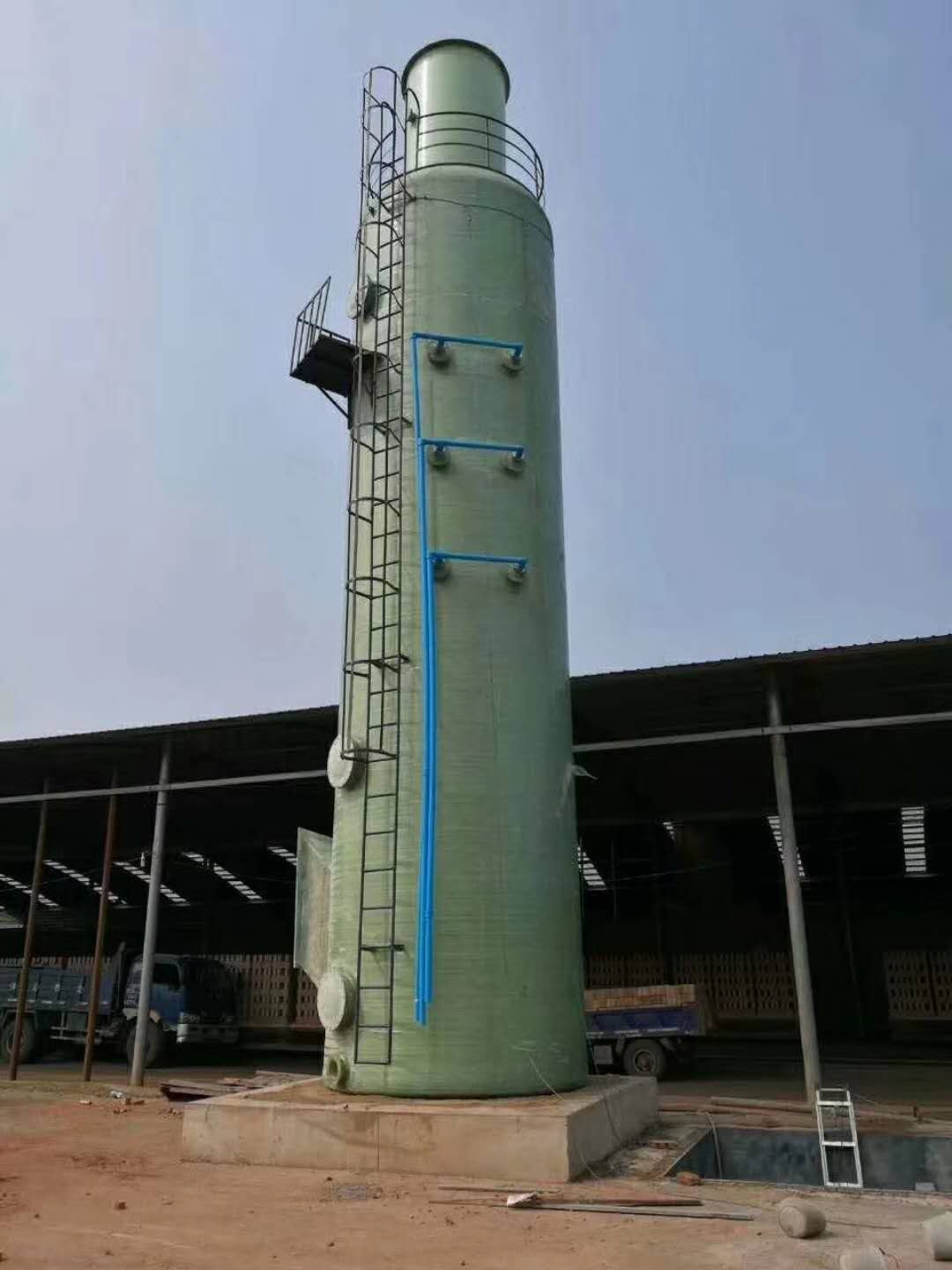 Waste Gas Scrubber Adsorption Column Frp Purification Tower Industrial Gas Scrubber Wet Dust Collector Manufacturers