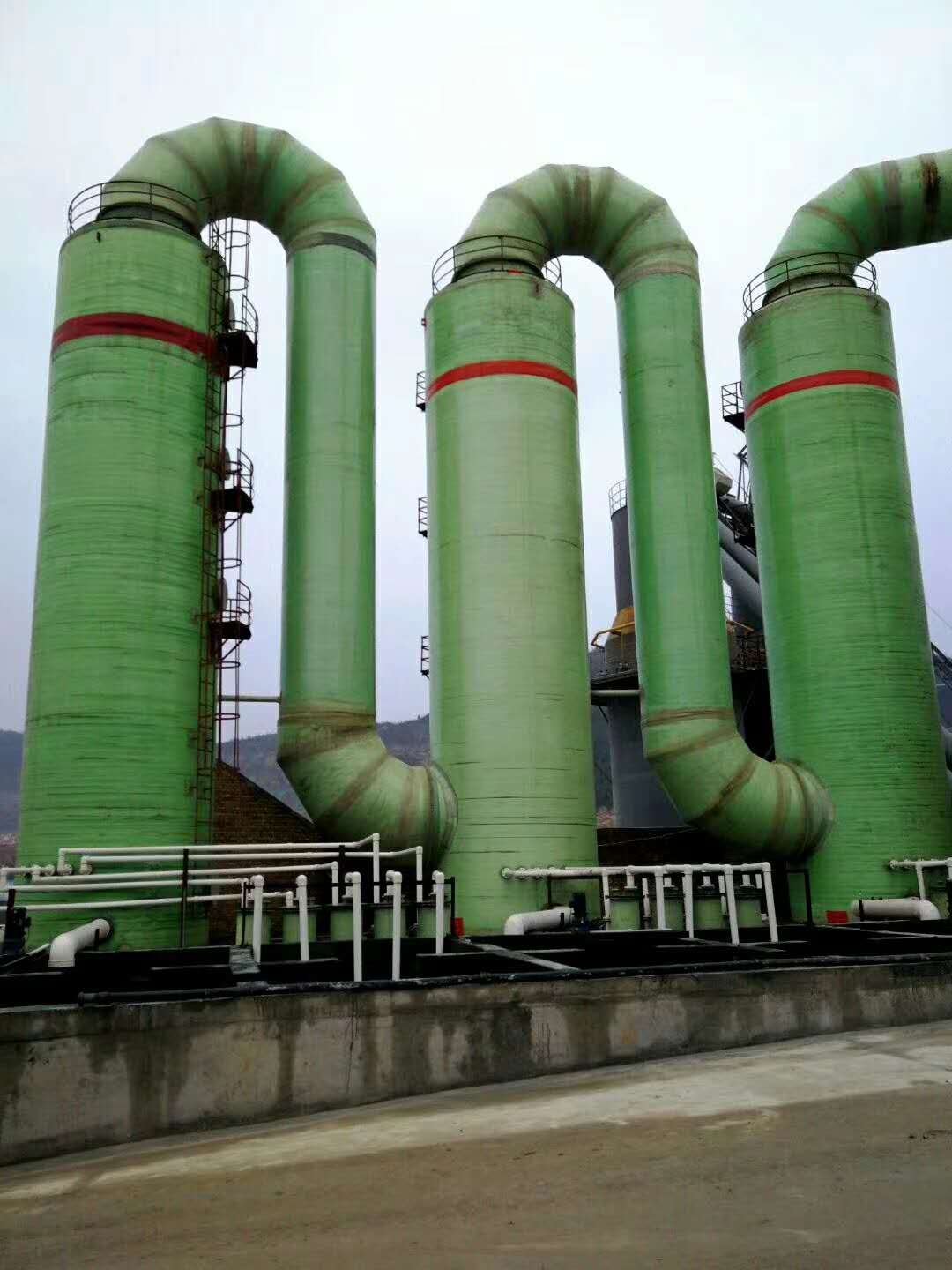 Waste Gas Scrubber Adsorption Column Frp Purification Tower Industrial Gas Scrubber Wet Dust Collector Manufacturers