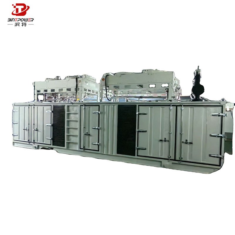 High efficiency Cummins 2000kw biogas electric Generator set waste to energy power plants gas Generator set 1mw