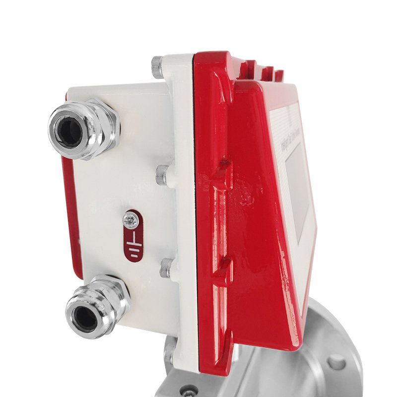 LWGY Digital Stainless Steel Sanitary Flange Air Lpg Measuring Gas Turbine Flow Meter