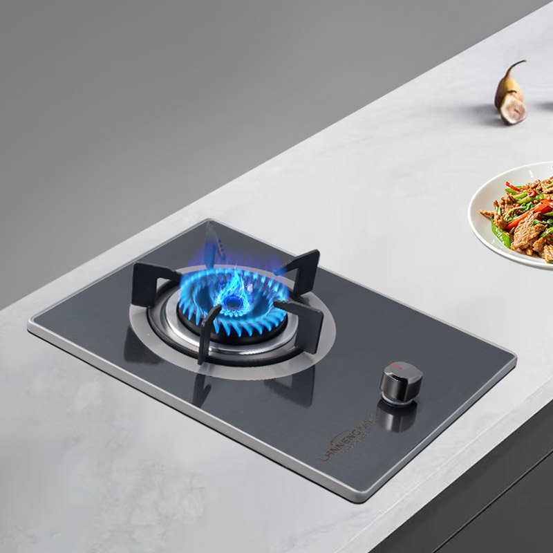 High Quality Build-in Eco-friendly Single Rotate Flame Burner Biogas Burner Stove Embedded Methane Stove