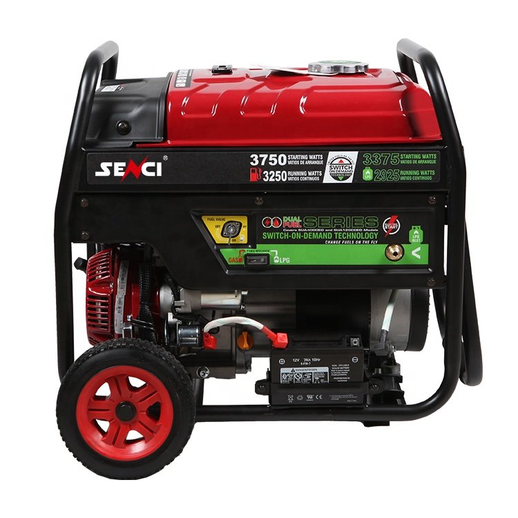 Portable Senci lpg biogas SC4000ED 2800Watt dual fuel LPG electric 3kw power generator
