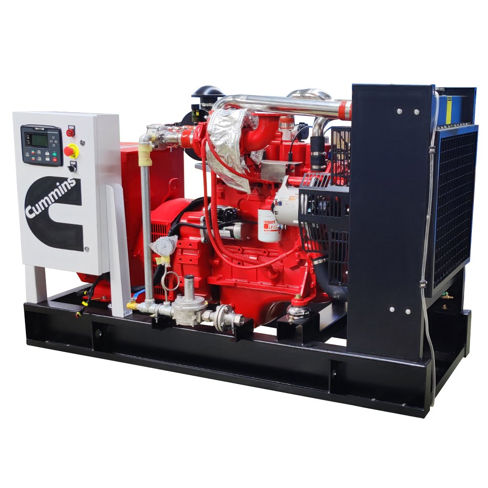 Compact design hot sale brand natural gas generator 38kva 30kw open silent type biogas generator for industry for home use