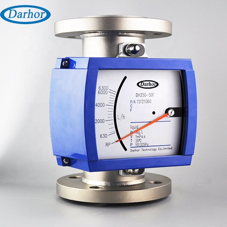 Long life span 4-20mA/pulse variable area flow meter metal tube rotameter chlorine gas