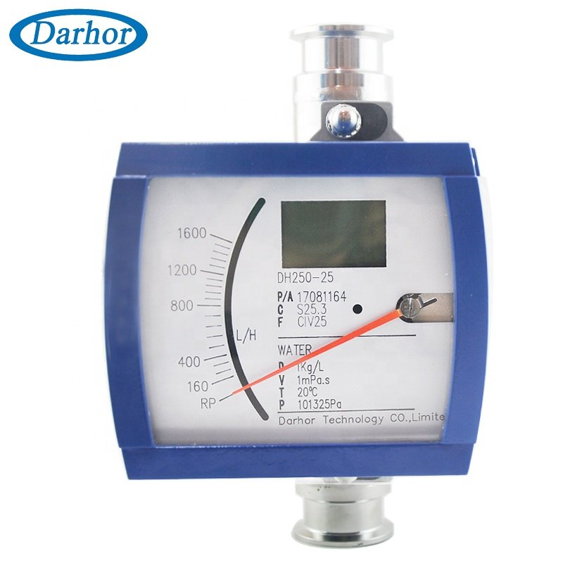 Long life span 4-20mA/pulse variable area flow meter metal tube rotameter chlorine gas