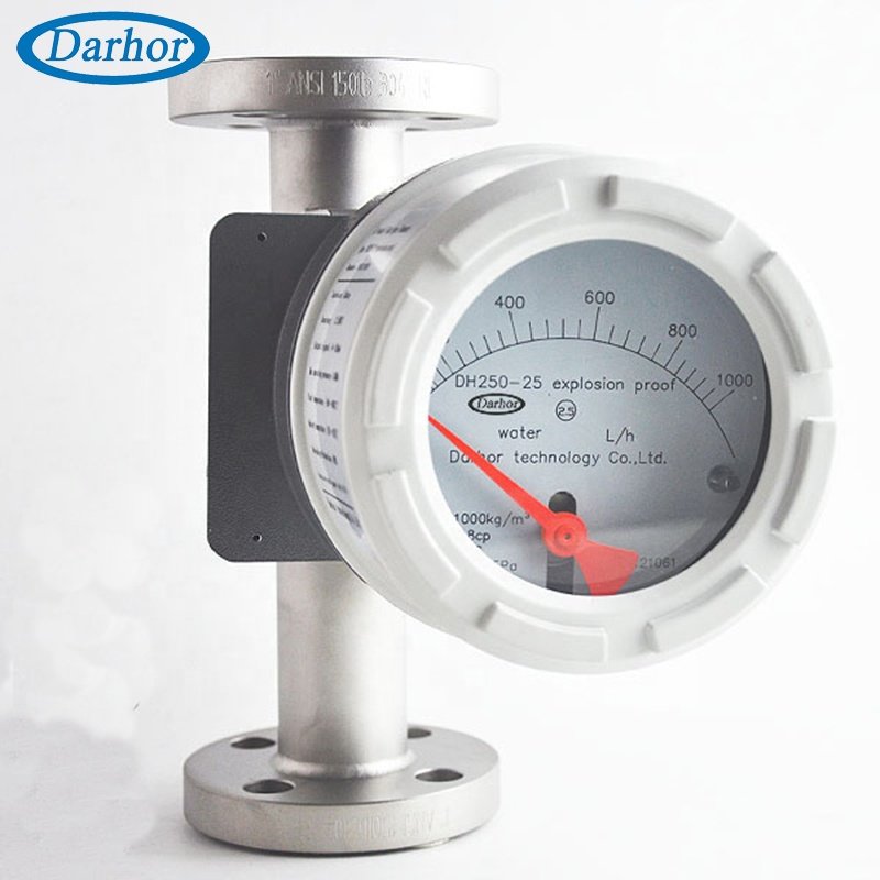 Long life span 4-20mA/pulse variable area flow meter metal tube rotameter chlorine gas