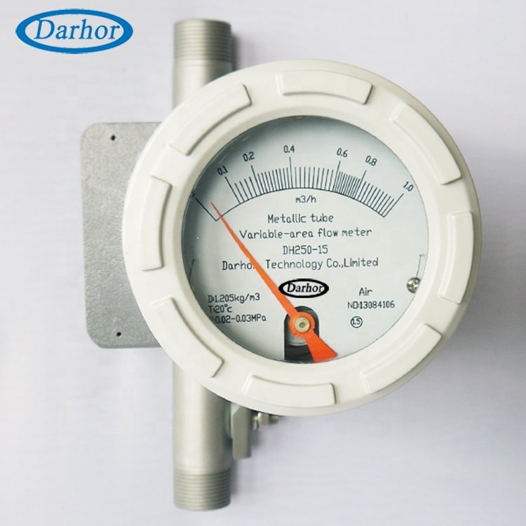 Long life span 4-20mA/pulse variable area flow meter metal tube rotameter chlorine gas