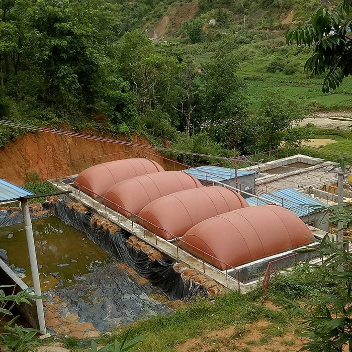New Design Agriculture 4/6/8/10/20/50m^3 Home Fabric Biogas Digester Storage Bag For Biogas