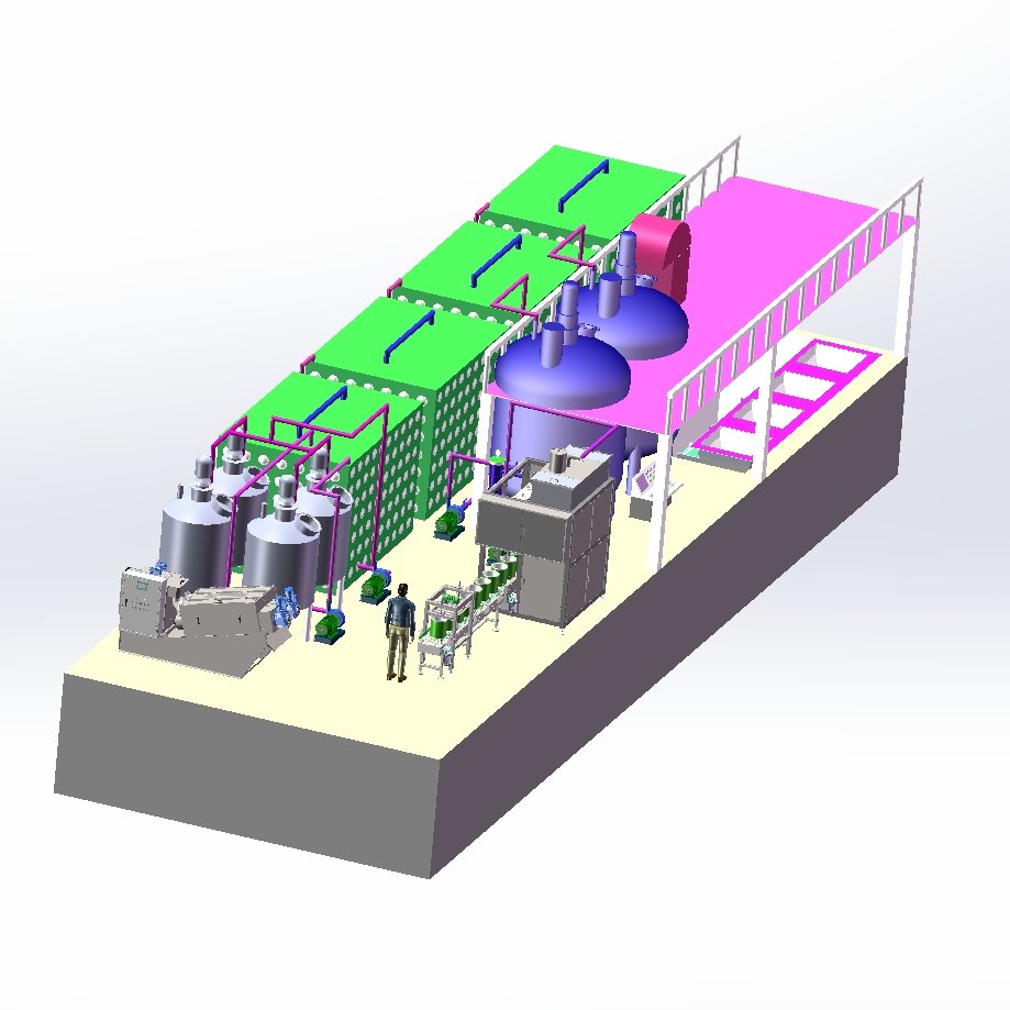 Factory price, efficient and professional biogas liquid production and water-soluble fertilizer equipment