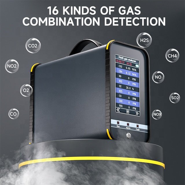 S360 Portable Biogas Analyzer Emission Methane Flue Multi Gas Detector Measuring Instruments Analyzer